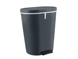 Pedaalemmer Zamora 25 Liter Antraciet Wit