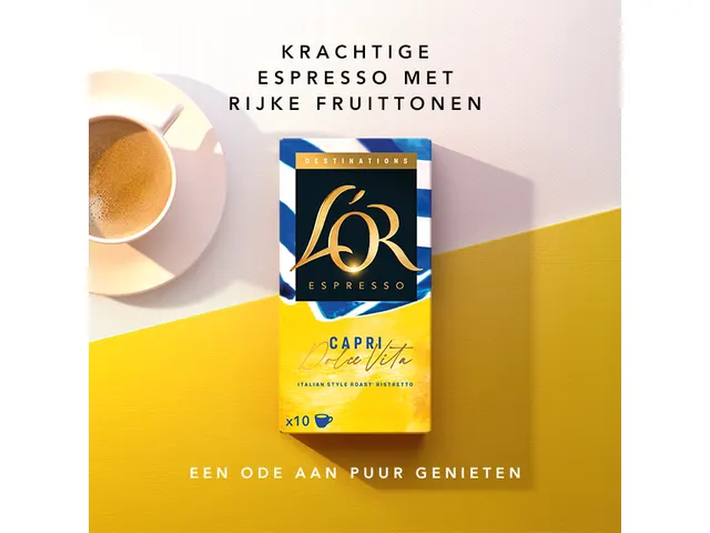 L'Or Destinations koffiecapsules Capri Dolce Vita 12/13 10 stuks