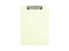 Klembord MAUL A4 staand transparant PS neon geel