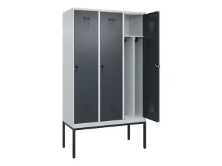 locker voor scheiding van kleding,HxBxD 2120x1200x500mm,3vak - 1
