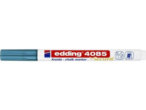 Krijtstift edding by Securit 4085 rond 1-2mm blauw metallic