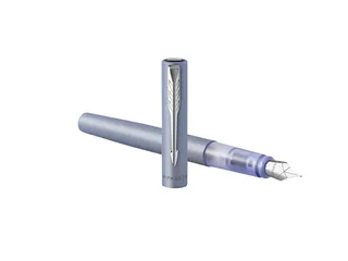 Vulpen Parker Vector XL silver blue CT finish medium - 4