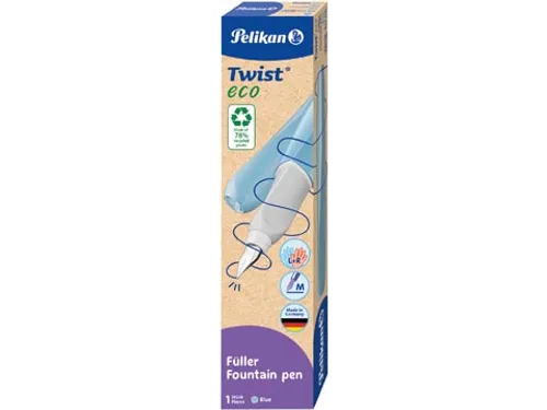Twist vulpen Eco, met vulling, blauw