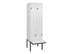 Z-garderobekast,HxBxD 2120x600x815mm,2vak,vak B 300mm,draaigrendel
