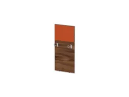 baliepaneel bureau aanbouw links NP-tiepolo nut BN3012-oranje 600mm
