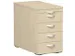Caisson Fixe Hxlxp 720X430X800Mm 1Tiroir Plumier Décor Plateau Érabl