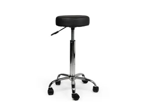 Tabouret Kruk Zwart Hoge Gasveer Zonder Rugleuning
