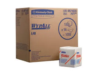 Wypall L40 poetsdoek 1-lgs wit 1008 dk 33x31,7 cm gevouwen doos (18x56 - 1