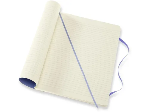 Notitieboek Moleskine XL 190x250mm lijn soft cover hydrangea blue
