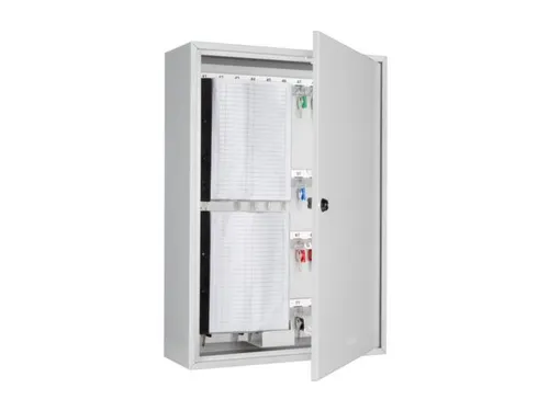 Sleutelkast HxBxD 550x380x140mm 150 Haakjes 1 Deur 1 Wand RAL7035