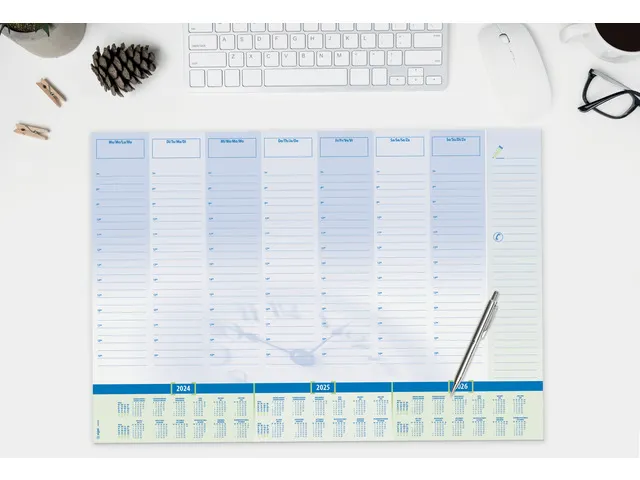 Sous-mains design Sigel Time 59,5x41cm 30 feuilles