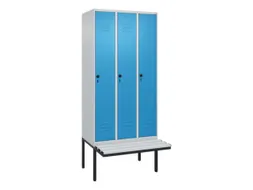 locker voor scheiding van kleding,HxBxD 2120x900x815mm,3vak