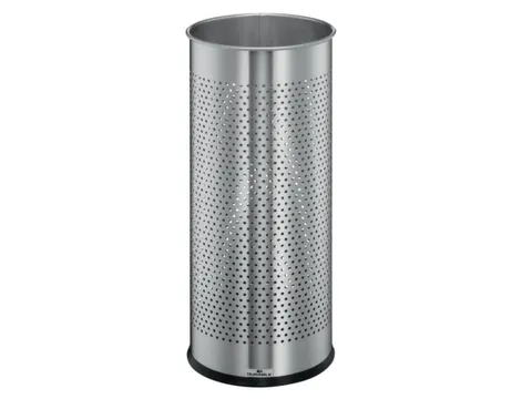 prullenmand,28,5l,HxØ 620x260mm,romp RVS,geperforeerd,vloerring