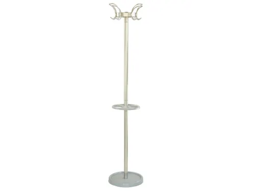staande kapstok,HxØ 1800x400mm,4jashaken,parapluhouder/druppelvanger