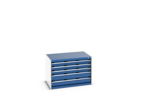 ladekast HxBxD 700x1050x750mm 5laden romp RAL7035 front RAL5010