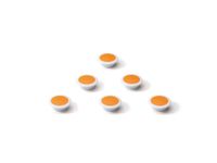 Glasbordmagneet 30mm Oranje Rond Extra Sterk