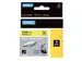 Ruban Dymo Rhino 18056 Rétractable 12mmx1,5m Noir Sur Jaune