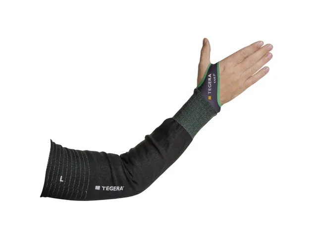 Tegera 73 snijbestendige armbescherming, zwart, maat 10, per 6 paar