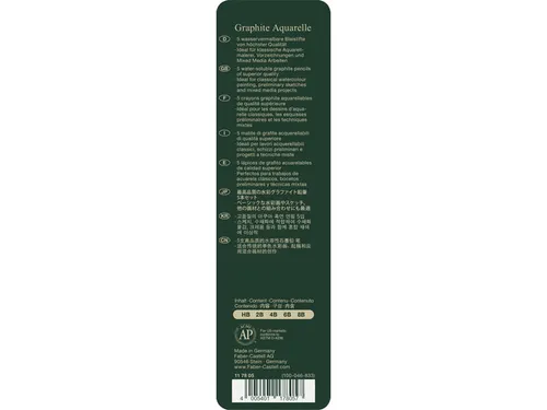 Aquarelpotlood Faber-Castell Graphite etui a 5 stuks