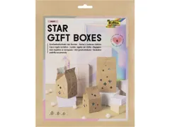 Giftbox Folia Star kraft set à 6 stuks