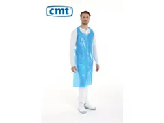 CMT Wegwerpschort 20my 125x80cm blauw zak a 100st