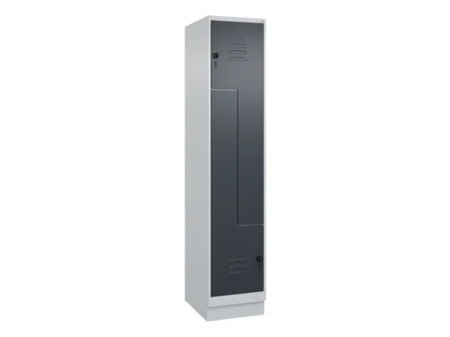 Z-garderobekast,HxBxD 1950x400x500mm,vak B 200/400mm,draaigrendel