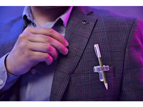 Terry Clip Tbv 3 Pennen/potlood Zilverkleurig