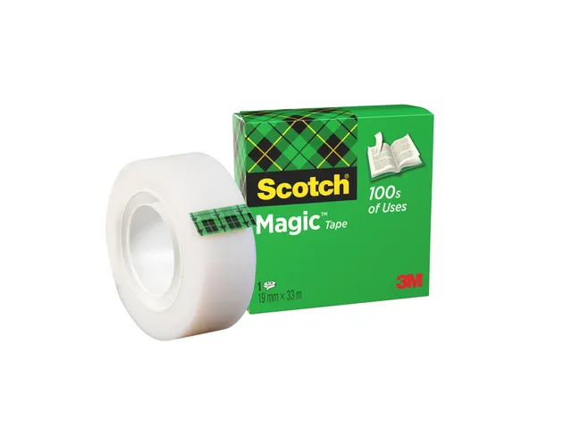 Plakband Scotch Magic 810 19mmx33m onzichtbaar mat