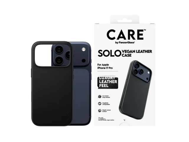 PanzerGlass CARE Solo Case Black iPhone 17 Pro Hoesje