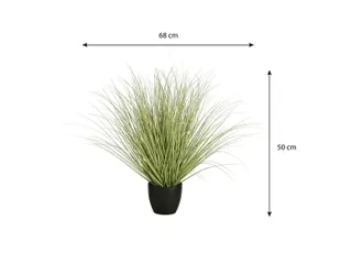 Kunstplant Mica Gras in plastic pot Ø14,5cm 68x50cm - 5