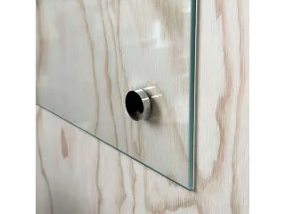 Glasbord Naga 50 x 100 cm Transparant - 5