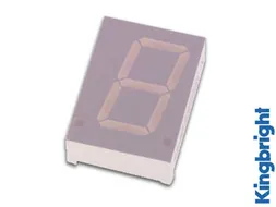 1-Digit Display 20mm Gemeenschappelijke Anode Geel
