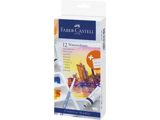 Waterverf Faber-Castell 12 stuks assorti kleuren - 2