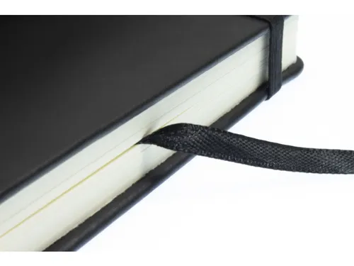 Schetsboek Kangaro 12x12cm zwart PU hardcover 80 blad 140 grams roomwi