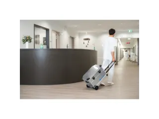 Transportkist Aluminium 60l 385x 600x 400mm 2wielen 3-delige Trekgreep - 5