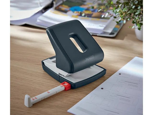 Perforator Leitz Cosy 2-gaats 30vel grijs