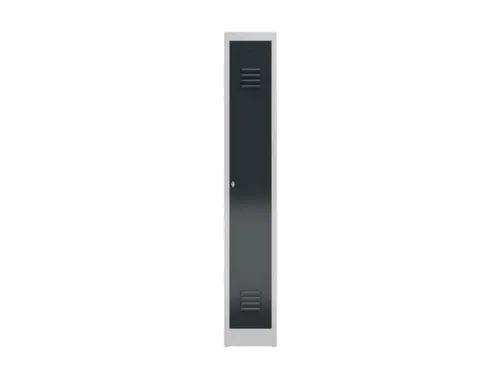 garderobekast,HxBxD 1800x310x500mm,1vak,klink,sokkel,romp RAL7035