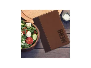 Menukaart Securit Trendy A5 2 tas bruin lederlook - 7