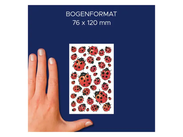 papieretiket Z-design Creative pakje a 3 vel lieveheersbeestjes