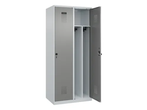 locker voor scheiding van kleding,HxBxD 1850x800x500mm,2vak