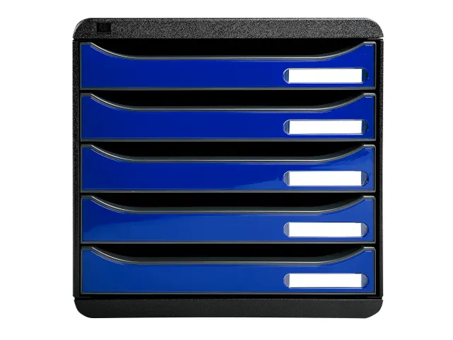 Big-box Plus Classic Ladenblok 5 Laden A4+ Zwart Blauw