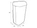 Katrin 91899 Toilet Afvalbak 25 Liter Wit