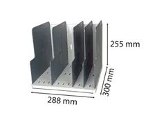 MODULOTOP sorteerder 5 vak lichtgrijs