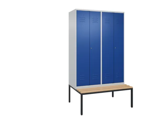 locker voor scheiding van kleding,HxBxD 2120x1200x815mm,4vak