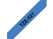 Ruban de lettrage Brother P-Touch TZe-521 standard 9mm noir sur bleu