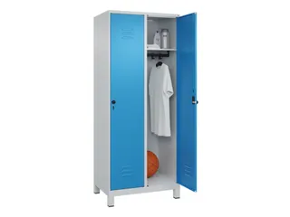 locker,HxBxD 1950x800x500mm,2vak,vak B 400mm,draaigrendel,voeten - 3