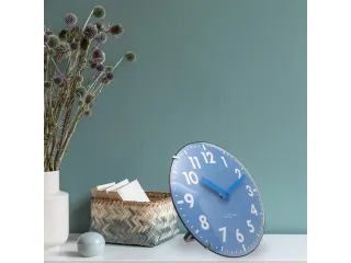 Tafelklok Nextime Duomo Mini 20 cm blauw gebolde glazen lens - 8