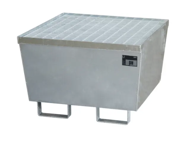 Opvangbak 1x 200l 215l Vuurverzinkt 545x 800x 800mm Rooster