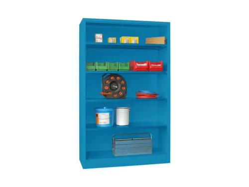 kantoorstelling,HxBxD 1950x1200x400mm,4xStalen bodem,RAL5012