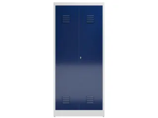 garderobekast 1800x800x500mm 2vak klink sokkel romp RAL7035 RAL5010 - 2